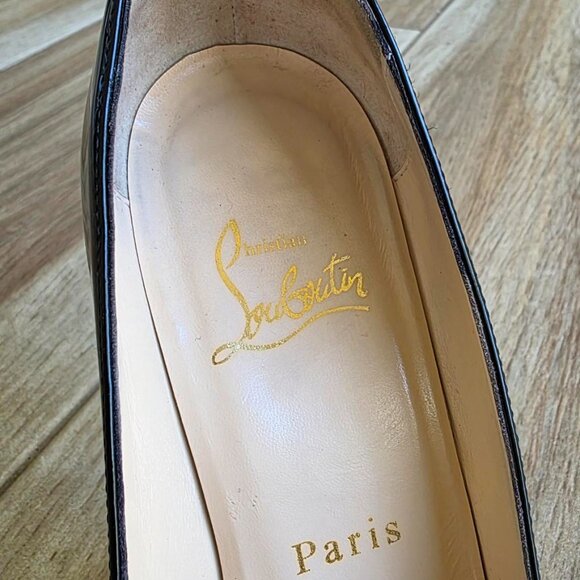 Christian Louboutin Bianca Black Patent Leather Pumps Eur. 36.5 - Picture 12 of 15